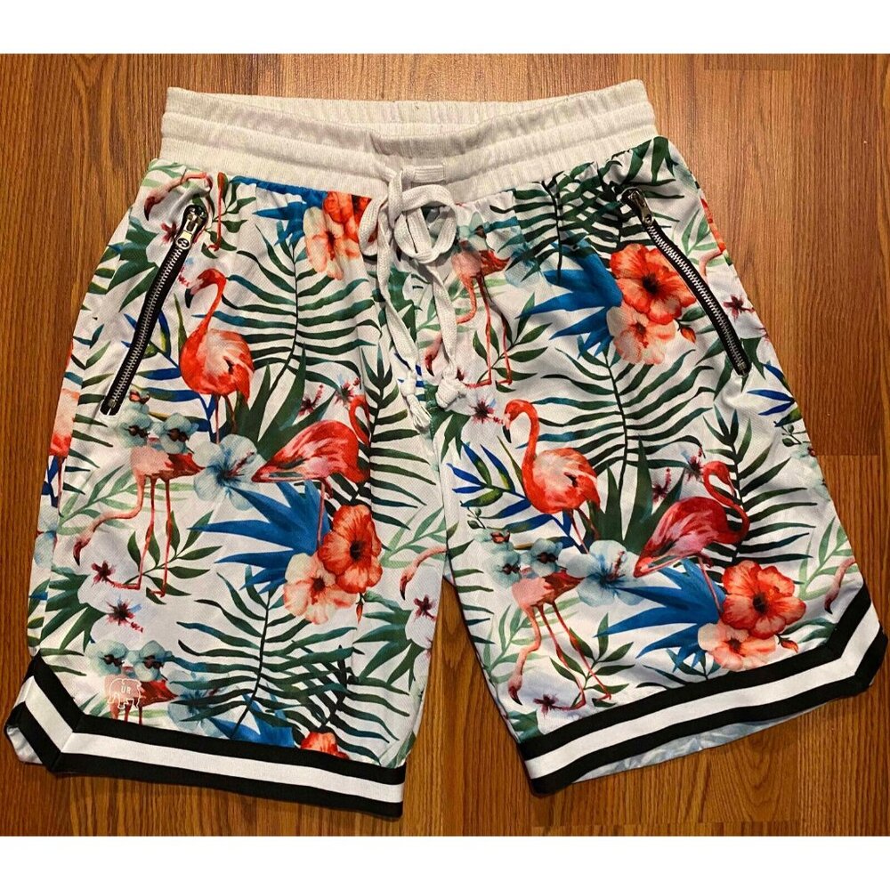 Uncle Ralph Floral AOP Mens L 9" Shorts Y2K